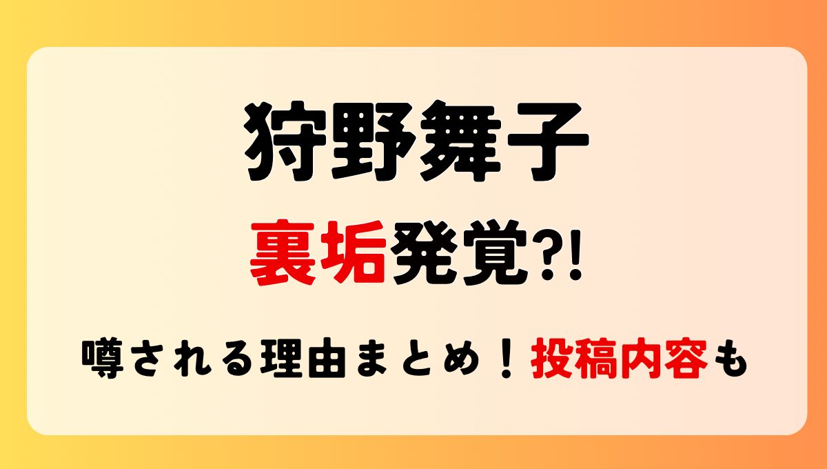狩野舞子　裏垢